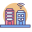 Smart Buildings Icon, buildings,smart buildings,wifi