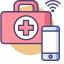 Smart Care Icon, smart care,first - aid,phone