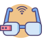 Smart Glasses Icon, glasses,smart glasses,wifi