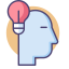User Driven Innovation Icon, user driven innovation,innovation,light bulb
