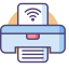Wireless Printer Icon, printer,wifi,wireless printer
