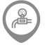 Gas Meter IoT Map Icon, IoT,gas meter