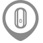 Optical Cross - box Lock IoT Map Icon, IoT,optical cross - box lock