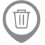 Trash Bin IoT Map Icon, IoT,trash bin