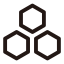 App Cluster Icon, app,cluster,hexagon