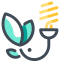 Light Bulb with Leaf Icon, electricity,light bulb,sustainable energy