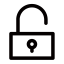 Opened Lock Icon, lock,opened
