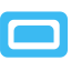 Blue Rectangular Icon, blue,icon,rectangle