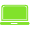 Green Laptop - Shaped Icon, green,icon,laptop