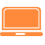 Orange Laptop - Shaped Icon (Duplicate) Icon, duplicate,laptop,orange