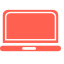 Red Laptop - Shaped Icon, icon,laptop,red