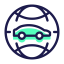 Vehicle - to - network Icon, car,vehicle - to - network