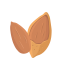 Almond (Badam) Icon, badam,nut