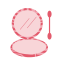 Tiger - Stripe Mirror and Brush Icon, brush,mirror,tiger stripe