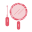 Tiger - Stripe Mirror Set Icon, makeup tool,mirror,tiger stripe
