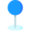 Blue Pin Icon, blue pin,location