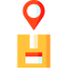 Package Location Pin Icon, location,package,pin
