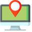 PC Location Pin Icon, PC,pin,location