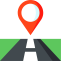 Road Location Pin Icon, pin,road,location