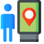 You Are Here Icon, person,pin,you are here