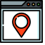 Website Location Icon, computer,location,website