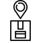 Package Location Icon, location pin,package