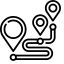 Route Icon, route,location pins