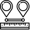 Shortest Route Icon, shortest route,location pins