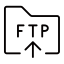 To FTP Icon, FTP,folder,upload