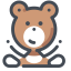 Baby Bear Toy Icon, baby bear,toy