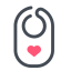 Baby Bib Icon, baby bib,accessory