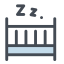 Baby Crib Icon, baby crib,sleep