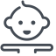 Baby Face Icon, baby face,infant face
