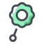 Baby Pacifier Gear Icon, baby pacifier,gear