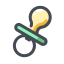 Baby Pacifier Icon, baby pacifier,soothing
