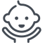 Happy Baby Icon, happy baby,joy