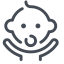 Smiling Baby Icon, smiling baby,happiness