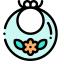 Baby Bib Icon, baby,bib