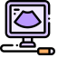 Ultrasound Machine Icon, machine,ultrasound
