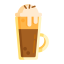 Coffee with Ice Cream Icon, coffee with ice cream,coffee drink