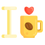 I Love Coffee Icon, I love coffee,coffee love