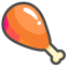 Chicken Leg Icon, chicken leg,meat