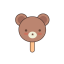 Bear - Shaped Ice Cream Icon, bear,ice cream