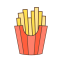 French Fries Icon, french fries,fast food
