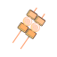 Fried Skewer Icon, fried skewer,street food