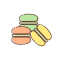 Macaron Icon, dessert,macaron