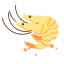 Shrimp and Fish Icon, fish,shrimp