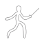 Fencing Icon, fencing,combat sport