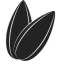 Sunflower Seed Icon, snack,sunflower seed