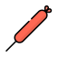 Sausage on Stick Icon, sausage,stick